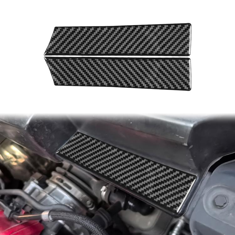 For Chevrolet Corvette C8 2pcs /Set Rear Engine Trim Strip(Black) - Car Interior Mouldings by buy2fix | Online Shopping UK | buy2fix