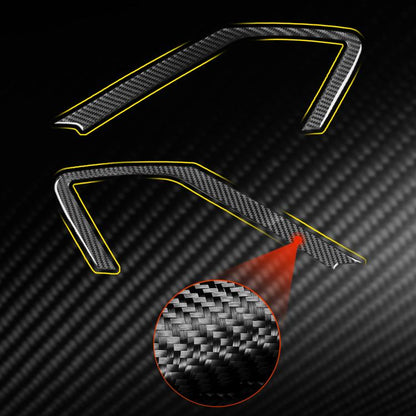For Chevrolet Corvette C8 2pcs /Set Car Door Speaker Frame Sticker(Black) - Car Interior Mouldings by buy2fix | Online Shopping UK | buy2fix