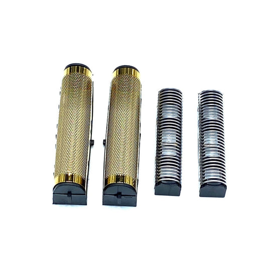 Electric Razor Trimmer Head Cover For Babylis,Style: Golden Knife Net+Silver Knife Head