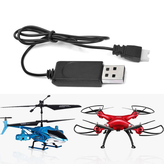 USB Charging Cable 3.7V 350mAh Air To Air Plug Without Protecting For Drone(Black) -  by buy2fix | Online Shopping UK | buy2fix
