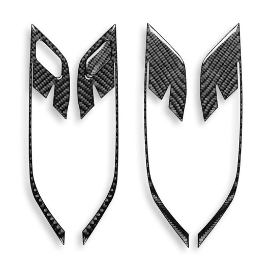 For BMW X1 F48/X2 F39 5pcs /Set Left-Hand Drive Door Handle Frame Sticker(Black) - Car Interior Mouldings by buy2fix | Online Shopping UK | buy2fix