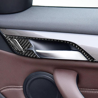For BMW X1 F48/X2 F39 5pcs /Set Left-Hand Drive Door Handle Frame Sticker(Black) - Car Interior Mouldings by buy2fix | Online Shopping UK | buy2fix