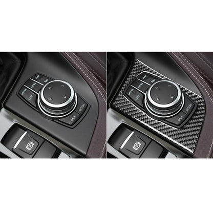 For BMW X1 F48/X2 F39 Left-Hand Drive Multimedia Knob Panel Sticker(Black) - Car Interior Mouldings by buy2fix | Online Shopping UK | buy2fix