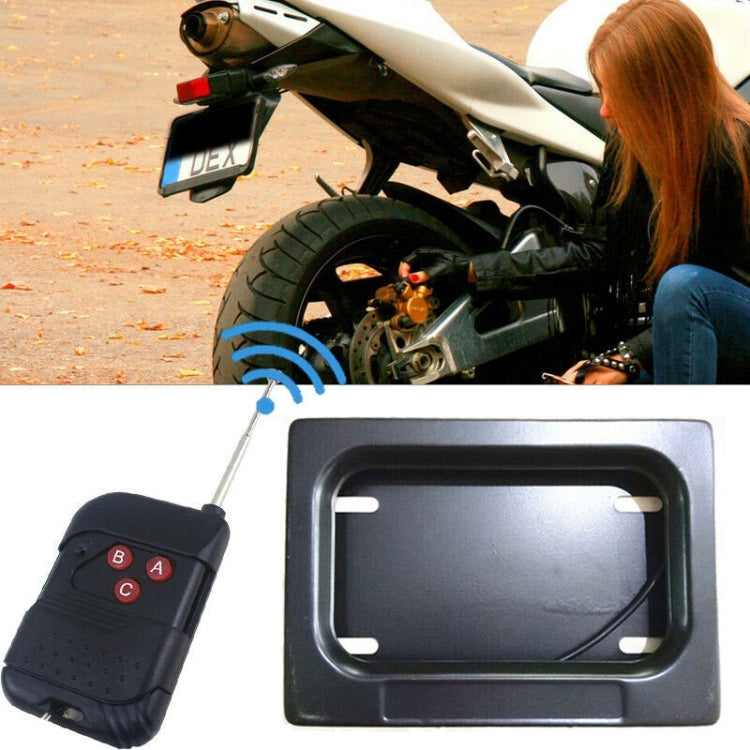 US Motorcycle License Plate Cover Frame Roller Blind License Plate Bracket by buy2fix