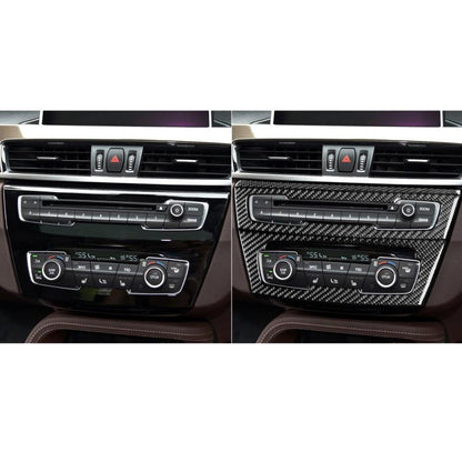 For BMW X1 F48/X2 F39 3pcs /Set Right-Hand Drive Radio + Air Conditioning Panel Sticker(Black) - Car Interior Mouldings by buy2fix | Online Shopping UK | buy2fix