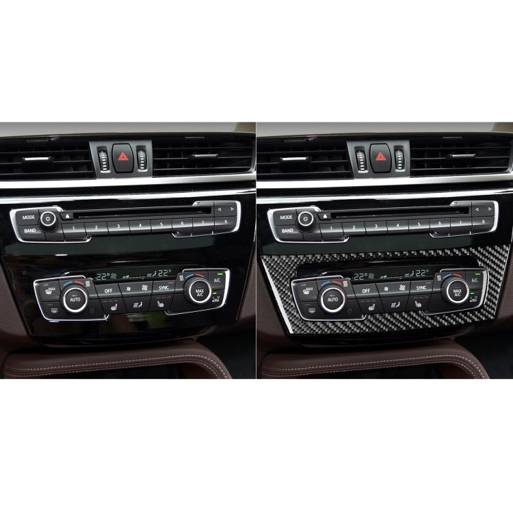 For BMW X1 F48/X2 F39 Air Conditioning Panel Sticker(Black) - Car Interior Mouldings by buy2fix | Online Shopping UK | buy2fix