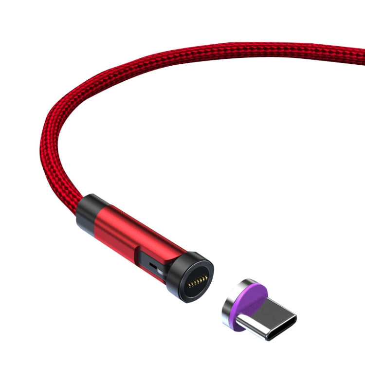 CC57 Type-C / USB-C Magnetic Interface Rotating Fast Charging Data Cable, Cable Length: 1m(Red) by buy2fix