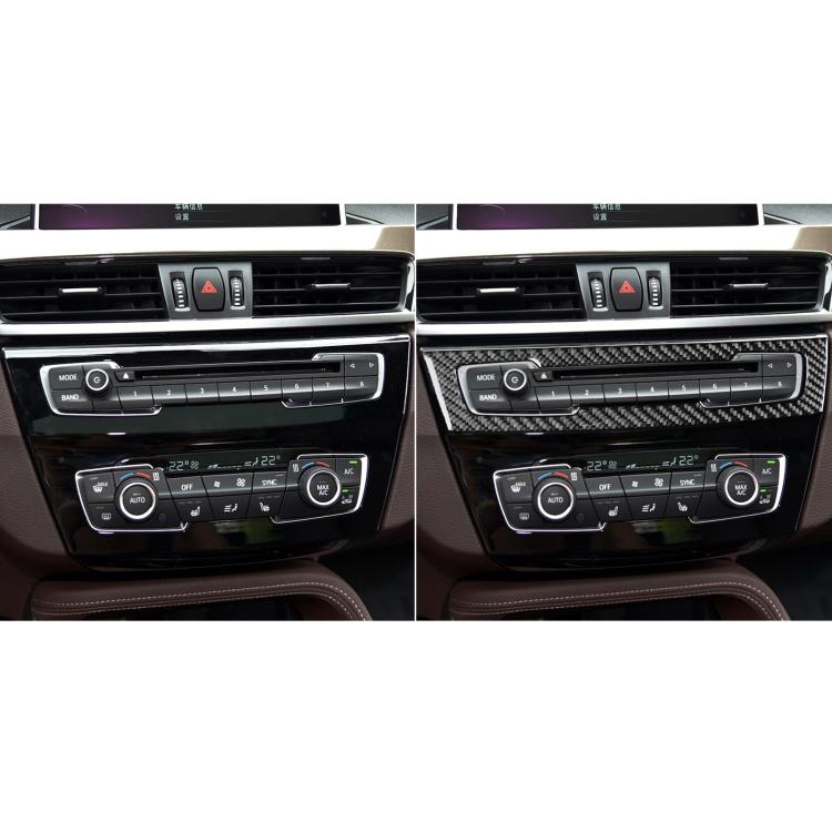 For BMW X1 F48/X2 F39 Radio Panel Sticker(Black) - Car Interior Mouldings by buy2fix | Online Shopping UK | buy2fix