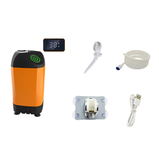 Outdoor Bath Artifact Field Dormitory Simple Electric Shower, Specification: Digital Display 4400mAh by buy2fix