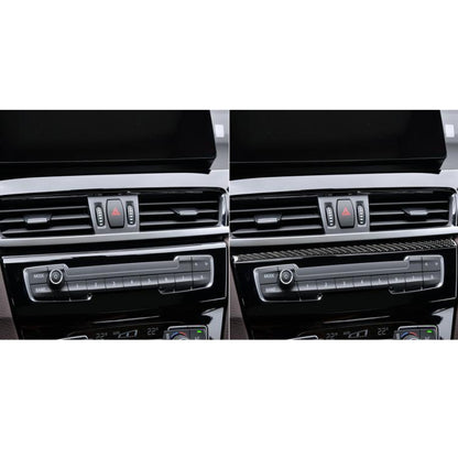 For BMW X1 F48/X2 F39 Left-Hand Drive Radio Panel Upper Sticker(Black) - Car Interior Mouldings by buy2fix | Online Shopping UK | buy2fix