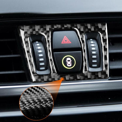 For BMW X1 F48/X2 F39 Central Air Outlet Knob Sticker(Black) - Car Interior Mouldings by buy2fix | Online Shopping UK | buy2fix