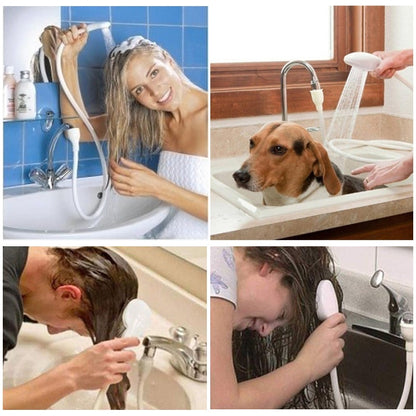 Round Shape High Pressure Handheld Shower Head Water Saving Bathroom Accessories - Shower Head by buy2fix | Online Shopping UK | buy2fix