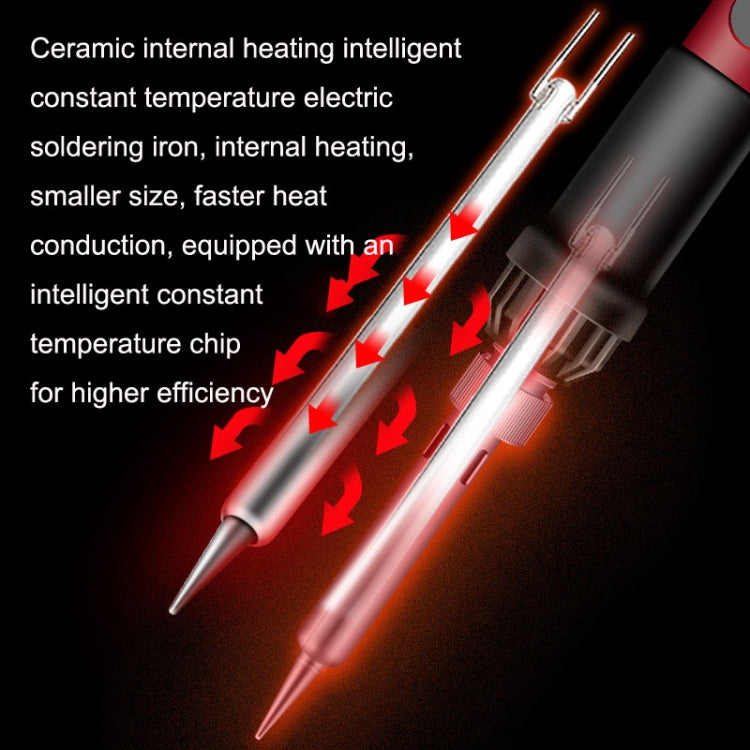 ANENG SL102 24pcs/set Digital Thermostat Household Constant Temperature Soldering Iron Set 60W Internal Heat Welding Tool Kit(US Plug) - Electric Soldering Iron by ANENG | Online Shopping UK | buy2fix