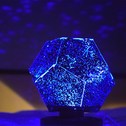 Starry Sky Projection Lamp Fantasy Constellation Projector,Style: Monochrome USB Blue Light by buy2fix