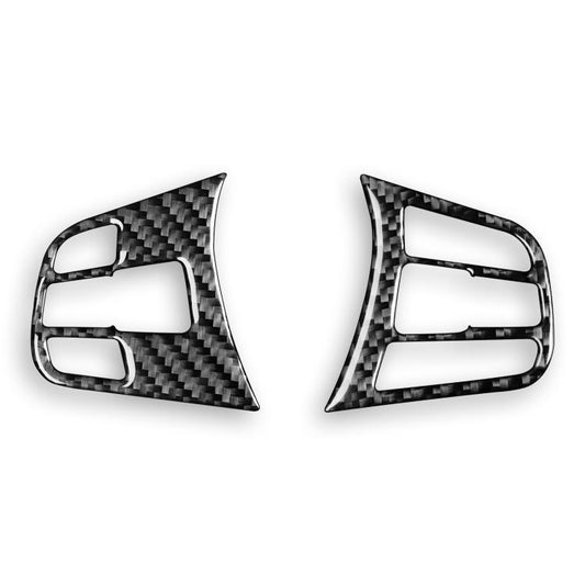 For BMW X1 F48/X2 F39 2pcs /Set Steering Wheel Button Stickers(Black) - Car Interior Mouldings by buy2fix | Online Shopping UK | buy2fix