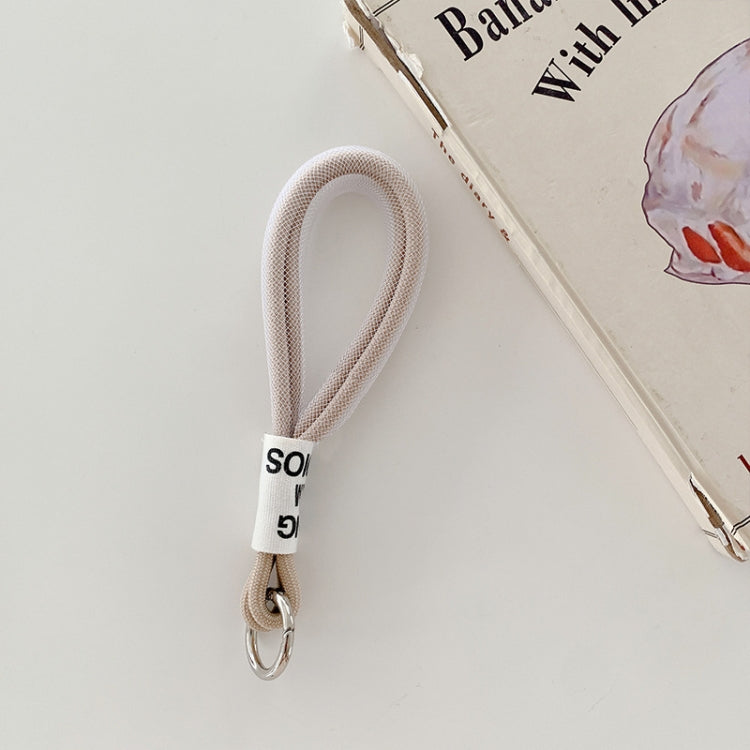 5 PCS Mobile Phone Case Lanyard Braided Mesh Rope Bag Pendant Decoration(Coffee) - Lanyards & Wrist Straps by buy2fix | Online Shopping UK | buy2fix