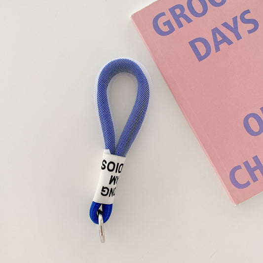 5 PCS Mobile Phone Case Lanyard Braided Mesh Rope Bag Pendant Decoration(Blue) - Lanyards & Wrist Straps by buy2fix | Online Shopping UK | buy2fix