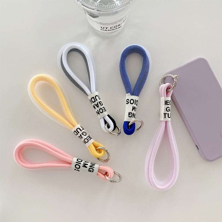 5 PCS Mobile Phone Case Lanyard Braided Mesh Rope Bag Pendant Decoration(Purple) - Lanyards & Wrist Straps by buy2fix | Online Shopping UK | buy2fix