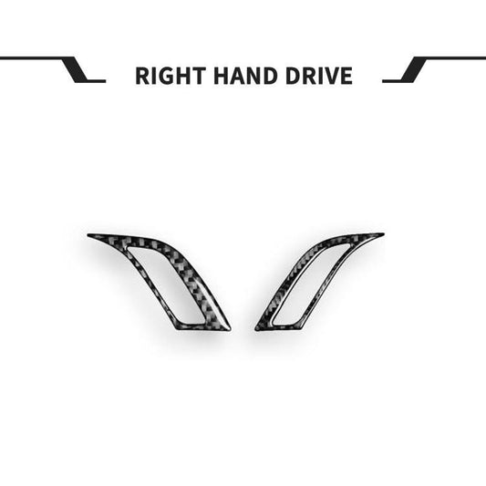 For BMW X1 F48/X2 F39 2pcs /Set Right-Hand Drive Dashboard Air Conditioner Air Vent Knob Sticker(Black) - Car Interior Mouldings by buy2fix | Online Shopping UK | buy2fix
