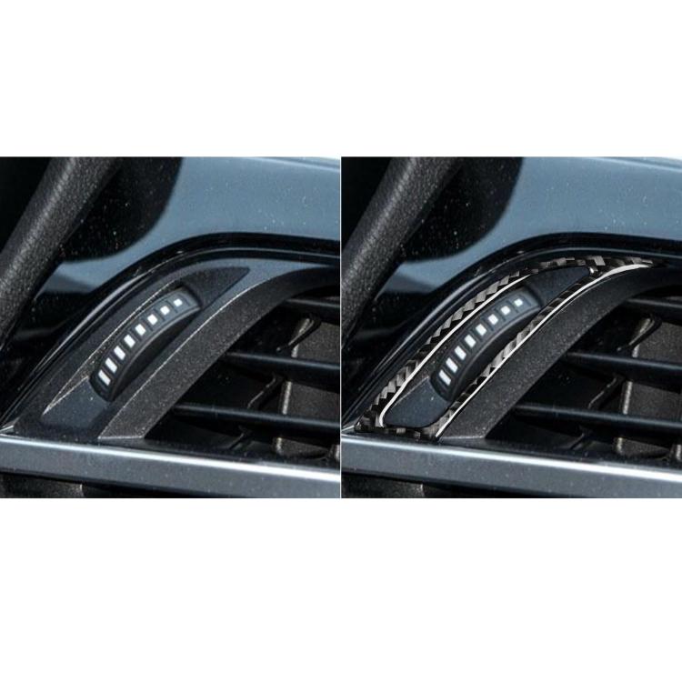 For BMW X1 F48/X2 F39 2pcs /Set Right-Hand Drive Dashboard Air Conditioner Air Vent Knob Sticker(Black) - Car Interior Mouldings by buy2fix | Online Shopping UK | buy2fix