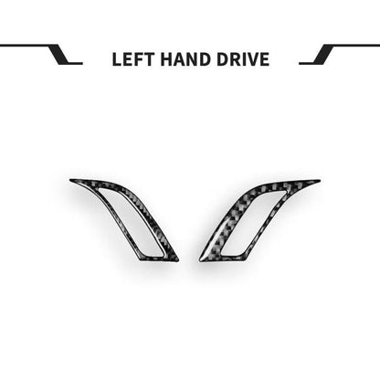 For BMW X1 F48/X2 F39 2pcs /Set Left-Hand Drive Dashboard Air Conditioner Air Vent Knob Sticker(Black) - Car Interior Mouldings by buy2fix | Online Shopping UK | buy2fix