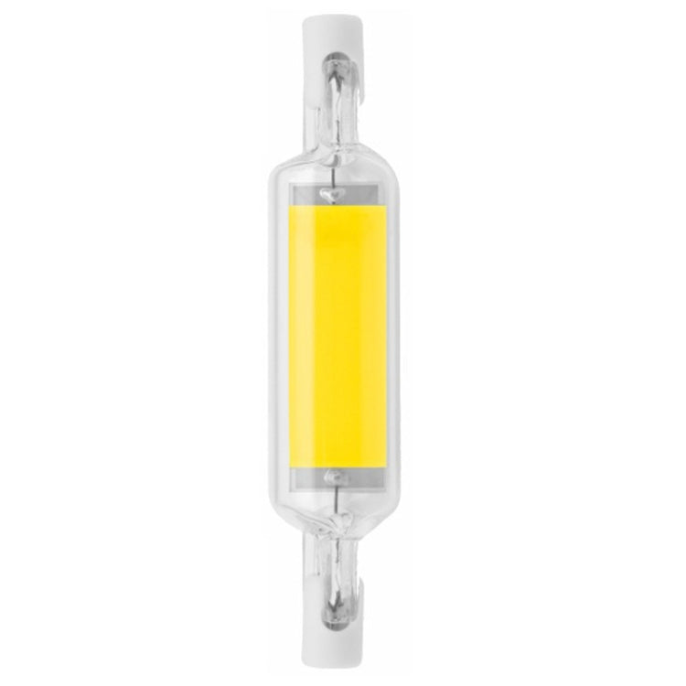 78MM 10W R7S LED COB Dimmer Glass Lamp Double-end Horizontal Plug-in Light(110V Cold White Light) by buy2fix