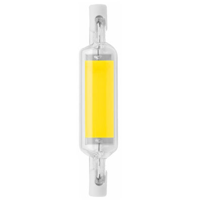 78MM 10W R7S LED COB Dimmer Glass Lamp Double-end Horizontal Plug-in Light(110V Cold White Light) by buy2fix