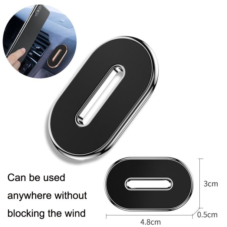 Car Dashboard Magnetic Suction Mini Mobile Phone Holder(Silver) - Universal Car Holders by buy2fix | Online Shopping UK | buy2fix