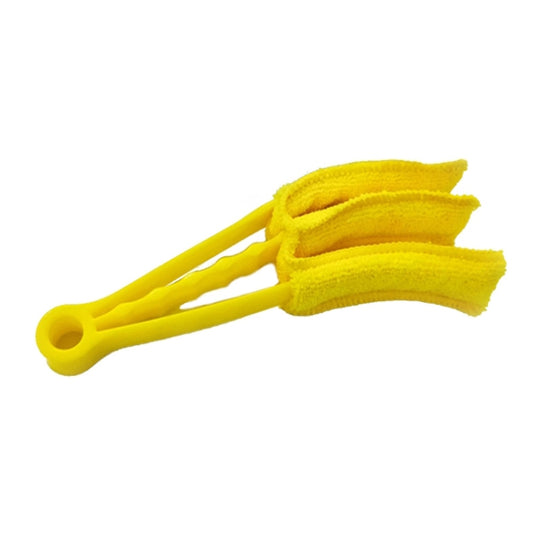 AQ-CS01 Multifunctional Car Beauty Tool Brush Air Outlet Cleaning Brush(Yellow)