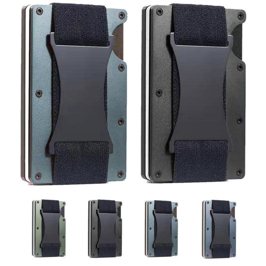 ZDL-05 Tracker Protection Organizer Metal Card Holder For AirTag(Black) - Other by buy2fix | Online Shopping UK | buy2fix