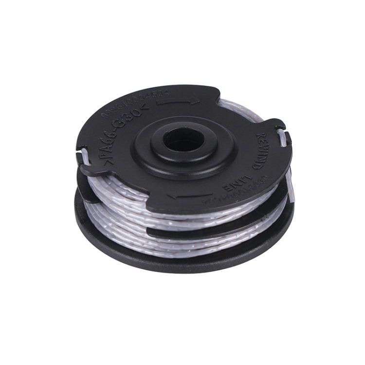 Lawnmower Nylon Double Layer Mowing Line Playing Rope Spool Replaces Greenworks(Black) by buy2fix