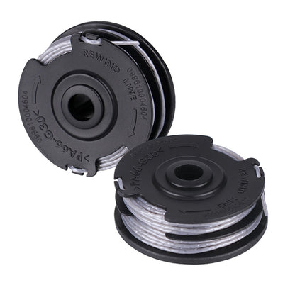 Lawnmower Nylon Double Layer Mowing Line Playing Rope Spool Replaces Greenworks(Black) by buy2fix
