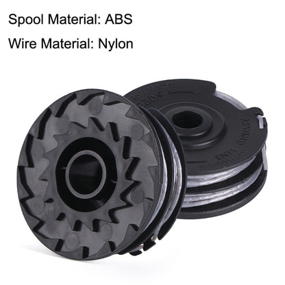 Lawnmower Nylon Double Layer Mowing Line Playing Rope Spool Replaces Greenworks(Black) by buy2fix