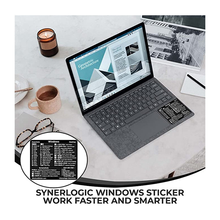 PC Reference Keyboard Shortcut Sticker Adhesive For PC Laptop Desktop(For Mac) by buy2fix