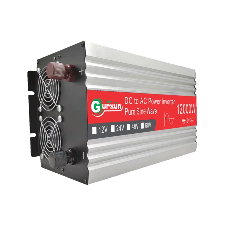 Gurxun 12000W High Power Household Car Sine Wave Inverter, Specification: 12V To 110V by buy2fix