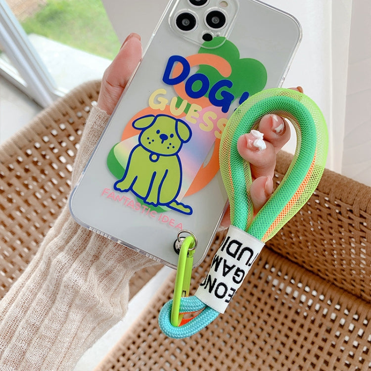 5 PCS Mobile Phone Case Fluorescent Lanyard Cellphone Wrist Rope(Orange Yellow) - Lanyards & Wrist Straps by buy2fix | Online Shopping UK | buy2fix