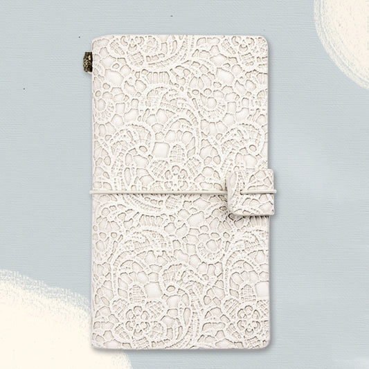 A6  Retro Lace Carved Girls Hand Ledger Diary With 3 Separate Inner Pages(Beige) - Notebooks by buy2fix | Online Shopping UK | buy2fix
