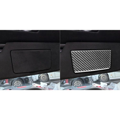 For Chevrolet Corvette C8 2pcs /Set Vanity Mirror Panel Sticker(Black) - Car Interior Mouldings by buy2fix | Online Shopping UK | buy2fix