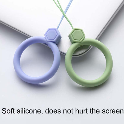 10 PCS Silicone Ring Mobile Phone Lanyard Water Bottle Anti-fall Pendant(Coral Orange) - Lanyards & Wrist Straps by buy2fix | Online Shopping UK | buy2fix