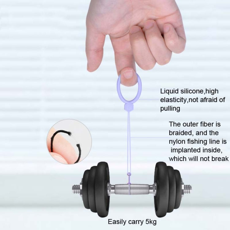 10 PCS Silicone Ring Mobile Phone Lanyard Water Bottle Anti-fall Pendant(Lavender Gray) - Lanyards & Wrist Straps by buy2fix | Online Shopping UK | buy2fix