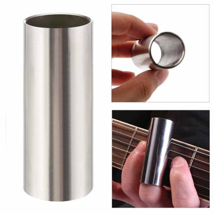 Metal Electric Guitar Glide Pipe Glass Guitar Glide Stick Finger Set(Silver+Transparent) - Guitar Tuner Accessories by buy2fix | Online Shopping UK | buy2fix