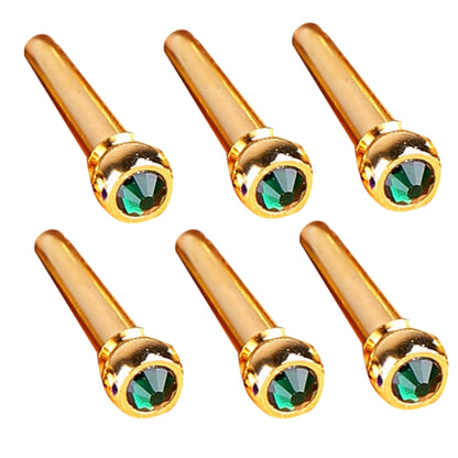 6PCS Guitar Dipping Pure Copper Citrimine Guitar Caps, Style: Crystal Head (Green) - Guitar Tuner Accessories by buy2fix | Online Shopping UK | buy2fix