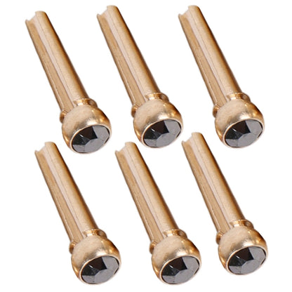 6PCS Guitar Dipping Pure Copper Citrimine Guitar Caps, Style: Big Diamond (Black) - Guitar Tuner Accessories by buy2fix | Online Shopping UK | buy2fix