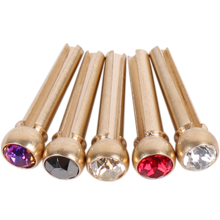 6PCS Guitar Dipping Pure Copper Citrimine Guitar Caps, Style: Big Diamond (Black) - Guitar Tuner Accessories by buy2fix | Online Shopping UK | buy2fix