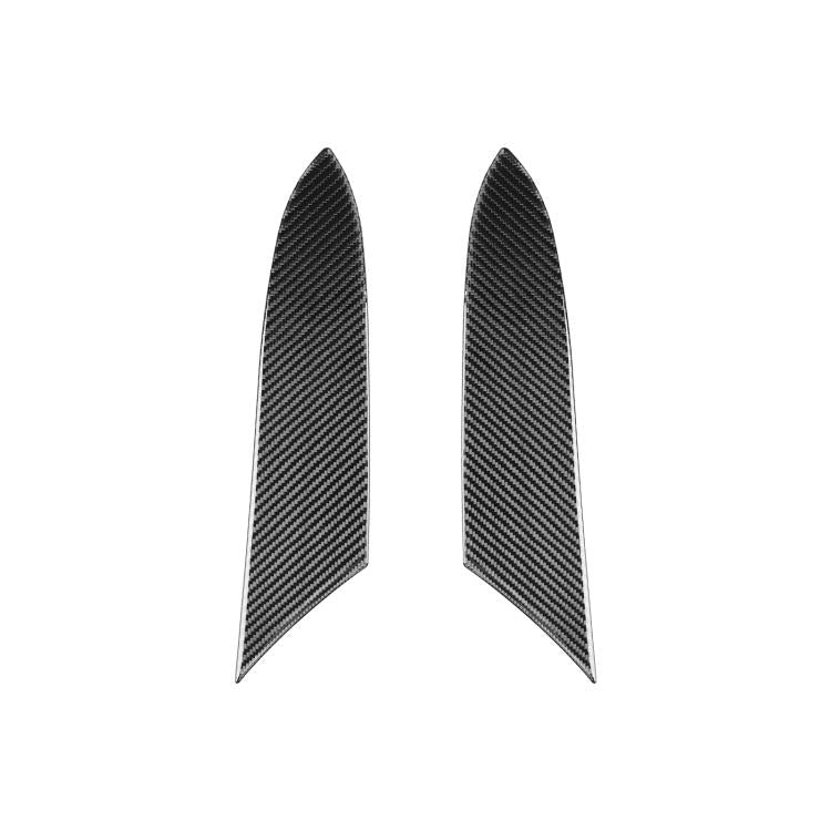 For Chevrolet Corvette C8 2pcs /Set Inner Armrest Panel Sticker(Black) - Car Interior Mouldings by buy2fix | Online Shopping UK | buy2fix