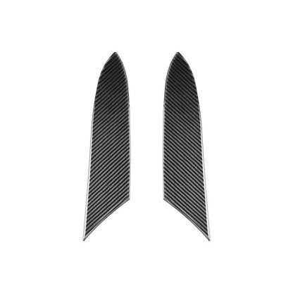 For Chevrolet Corvette C8 2pcs /Set Inner Armrest Panel Sticker(Black) - Car Interior Mouldings by buy2fix | Online Shopping UK | buy2fix