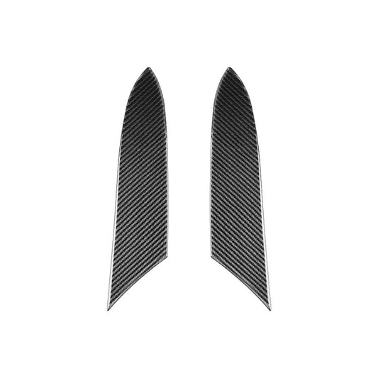For Chevrolet Corvette C8 2pcs /Set Inner Armrest Panel Sticker(Black) - Car Interior Mouldings by buy2fix | Online Shopping UK | buy2fix