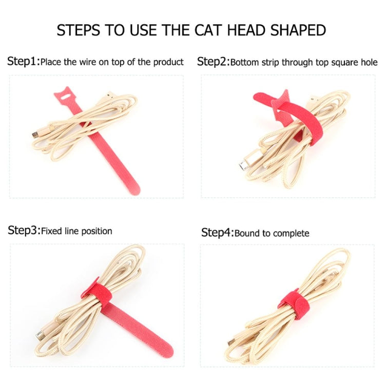 50 PCS T-shape Self-Adhesive Data Cable Organizer Bundles 12 x 120mm Black by buy2fix