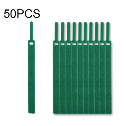 50 PCS Needle Shape Self-adhesive Data Cable Organizer Colorful Bundles 15 x 300mm(Green) by buy2fix