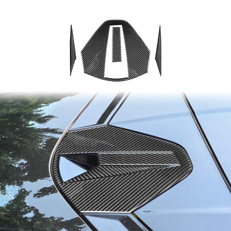 For Chevrolet Corvette C8 4pcs /Set Rear Roof Camera Sticker(Black) - Car Interior Mouldings by buy2fix | Online Shopping UK | buy2fix